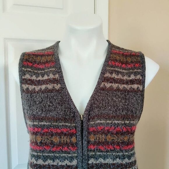 Target southwestern wool blend zip front vest sz S - Picture 2 of 9